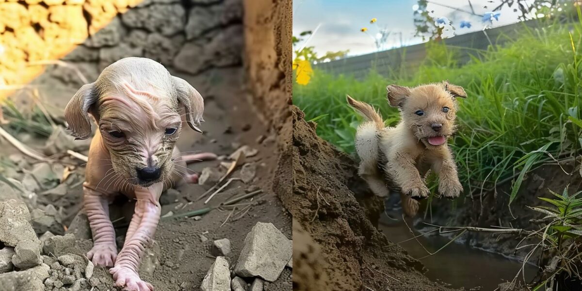 From Despair to Delight: The Astonishing Recovery of a Riverbed Puppy