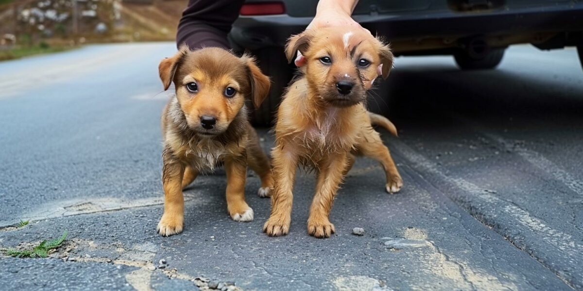 Miracle on the Road: How Two Lost Puppies Found Hope