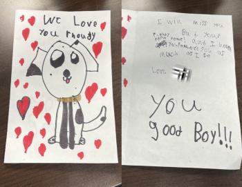 A Child’s Heartfelt Note for an Abandoned Dog Left Everyone in Tears-1