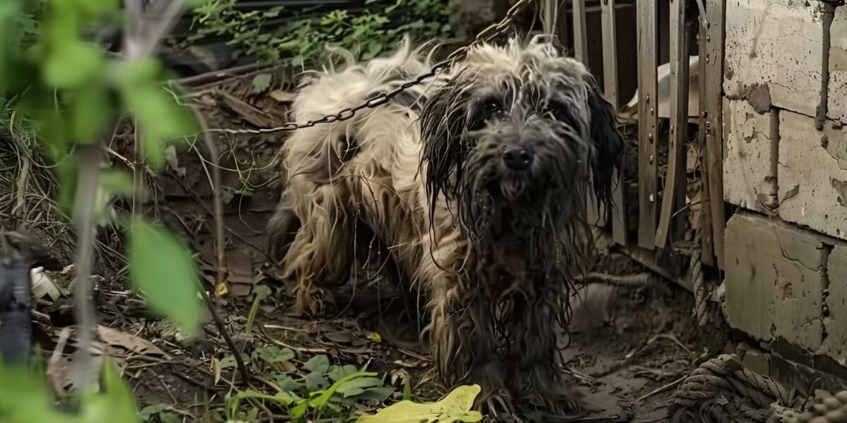 A Garden of Tears: The Heart-Wrenching Rescue of a Chained Dog