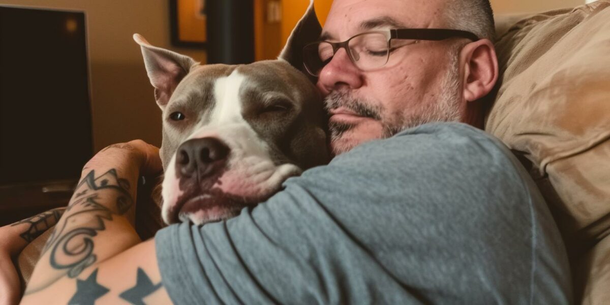 A Lifetime Bond: How Annabelle the Pit Bull Found Her Forever Home on Dad’s Shoulder