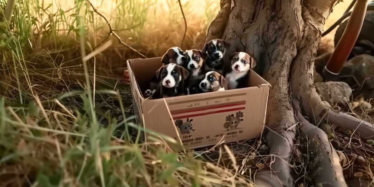 A Tear-Jerking Rescue: Puppies Abandoned Under a Tree Find New Beginnings