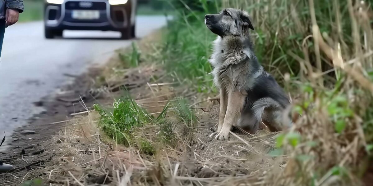 A Tearful Encounter: Woman's Drive Leads to a Heartfelt Dog Rescue