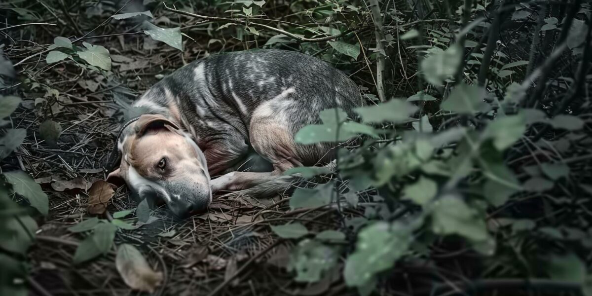 Abandoned and Blind: The Heartrending Journey of a Pitbull Left to Die in the Forest