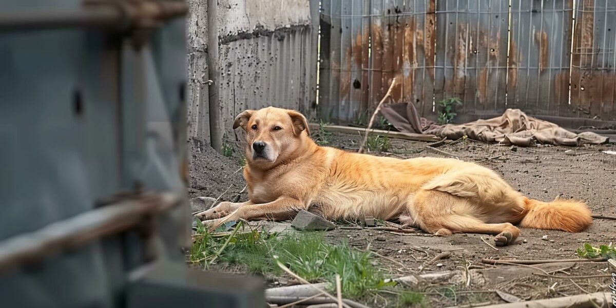 Abandoned and Pregnant: The Heartrending Rescue of a Dog Left Alone