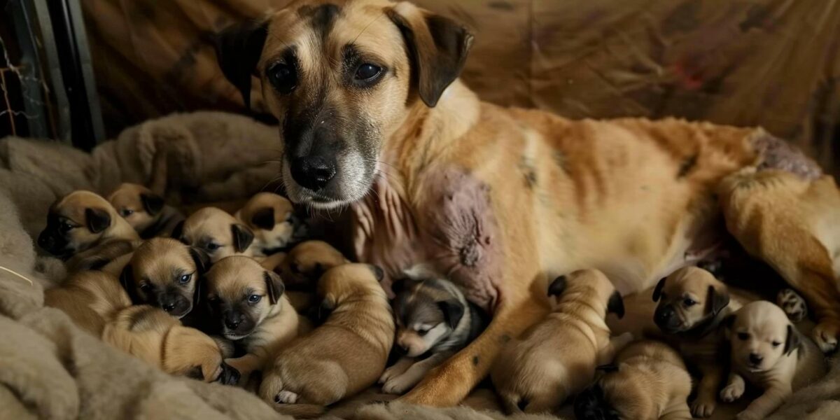 Abandoned for Motherhood: A Dog's Heartwrenching Journey to Hope and Love