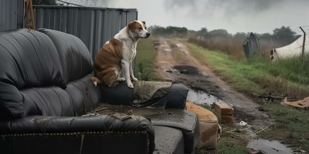 Abandoned Yet Hopeful: The Stirring Tale of a Dog's Wait for its Family's Return