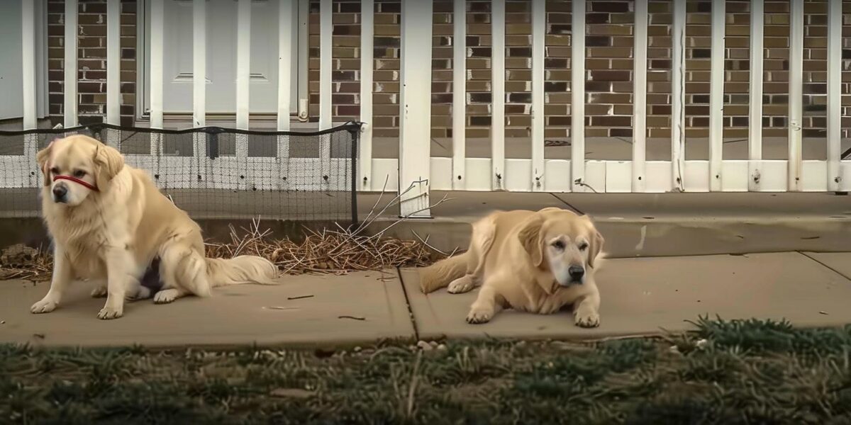 Couple Discovers Abandoned Blind Dog and Sibling on Their Doorstep - What Happened Next Will Surprise You