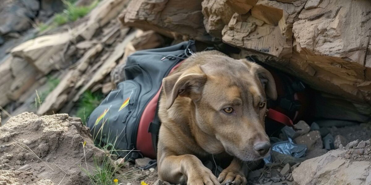 Daring Rescue: Hiker's Swift Action Saves Dehydrated Dog on Mountain Trail