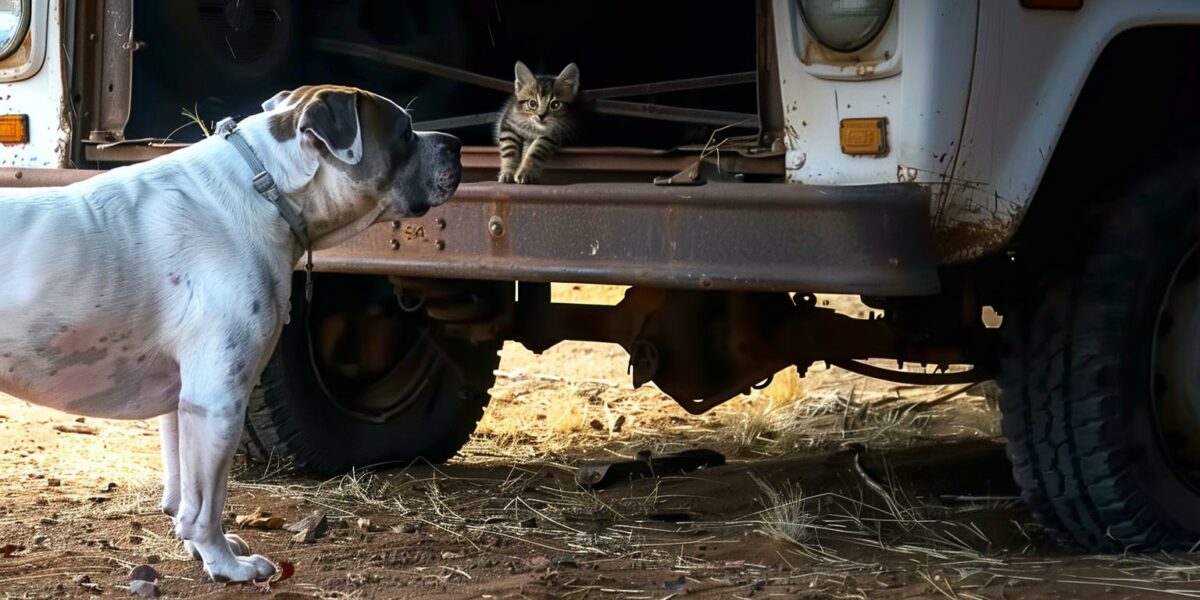 Deaf Dog's Unwavering Gaze Reveals Astonishing Secret Hidden in Broken-Down Truck