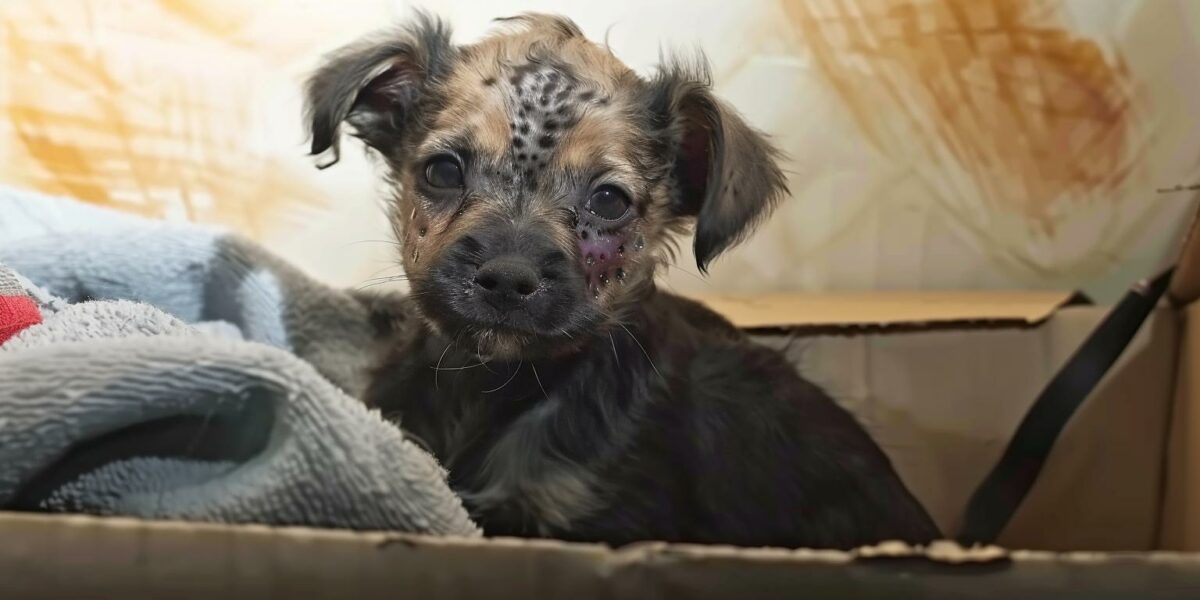 Discover the Heart-Tugging Journey of a Blistered Puppy Left at a Shelter's Doorstep