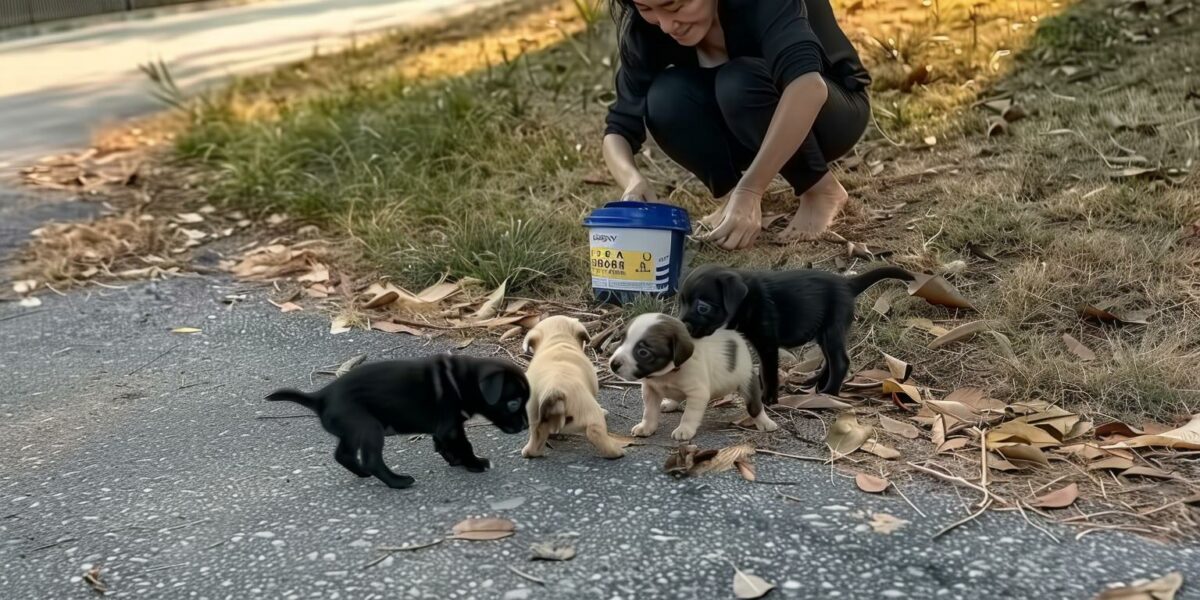 Discover the Heartrending Tale of Four Puppies Abandoned and Their Fight for Survival