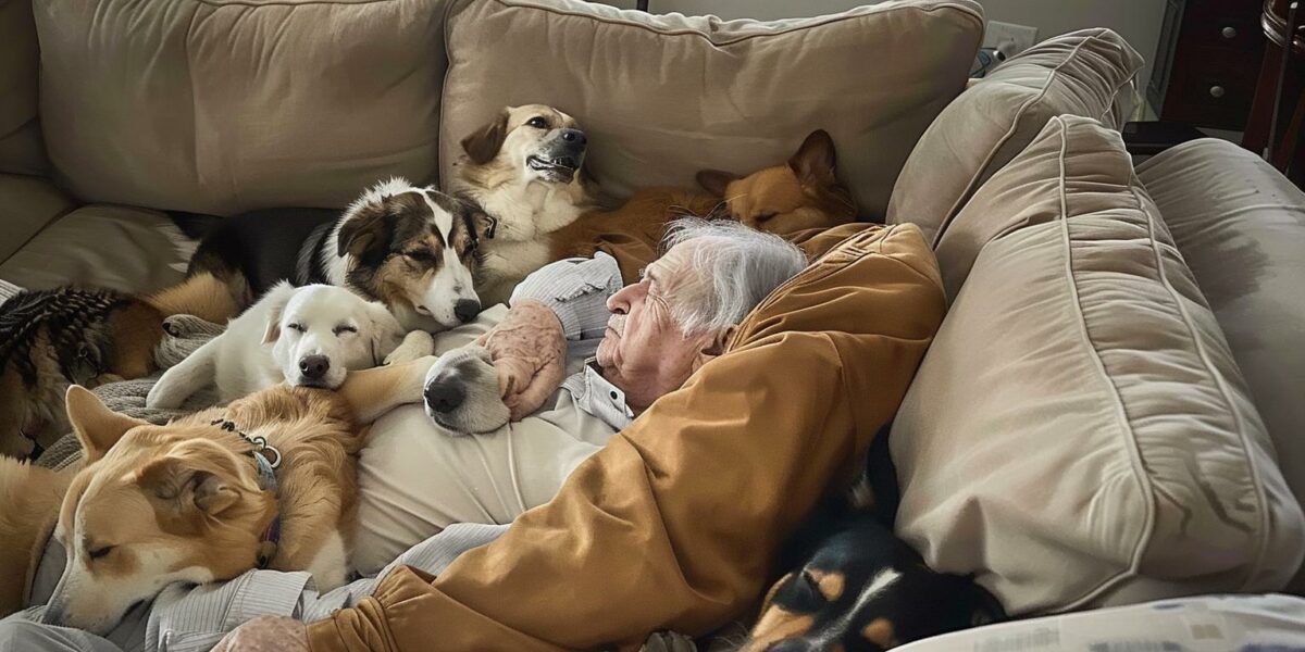 Discover the Man Who Turns Every Dog's Frown Upside Down with His Magical Naps