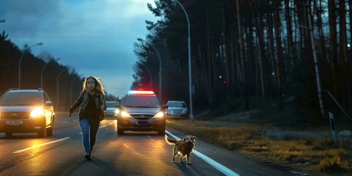 Dramatic Rescue: Woman Stops Traffic to Save Stray Dog’s Life!