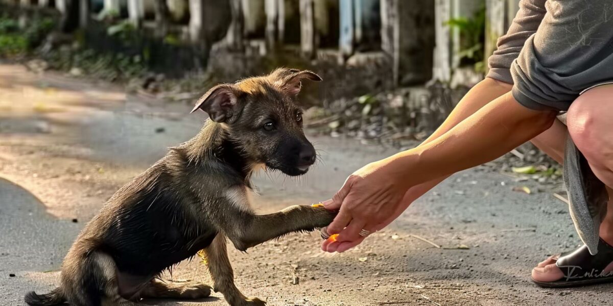 Emotional Journey of a Scared Stray Pup and Her Miraculous Discovery