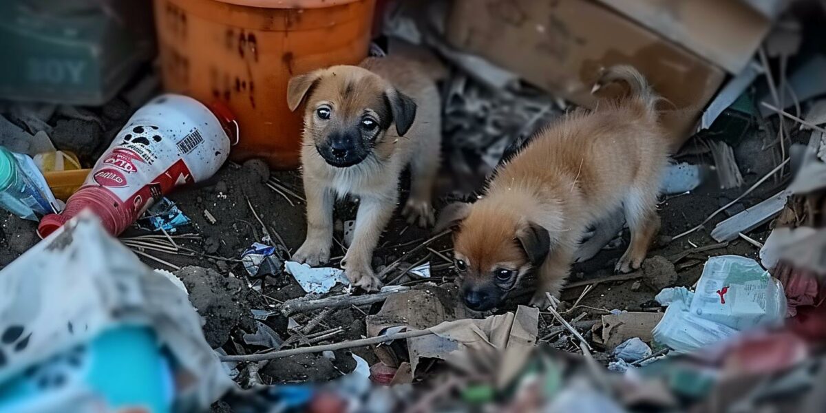 From Desperation to Delight: The Transformation of Two Abandoned Puppies