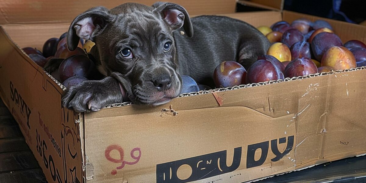 From Fear to Forever: The Journey of Plum, The Puppy Found in a Plum Box