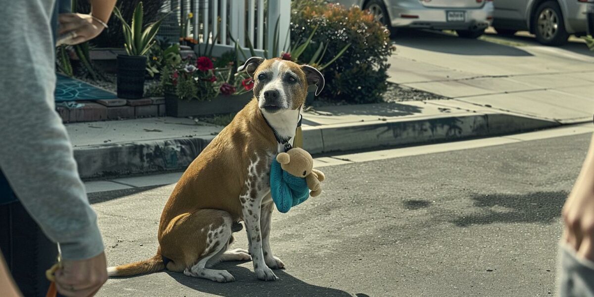 From Fear to Joy: How a Stray Dog Found Solace in Plush Toys