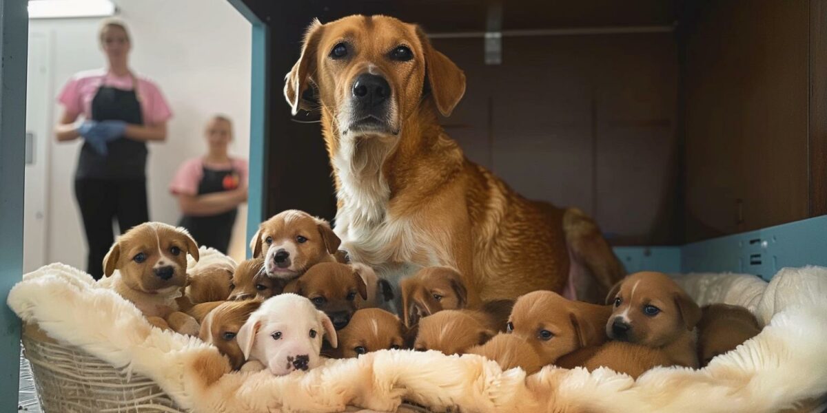 From Fearful to Joyful: The Transformative Journey of a Shelter Dog and Her 14 Pups