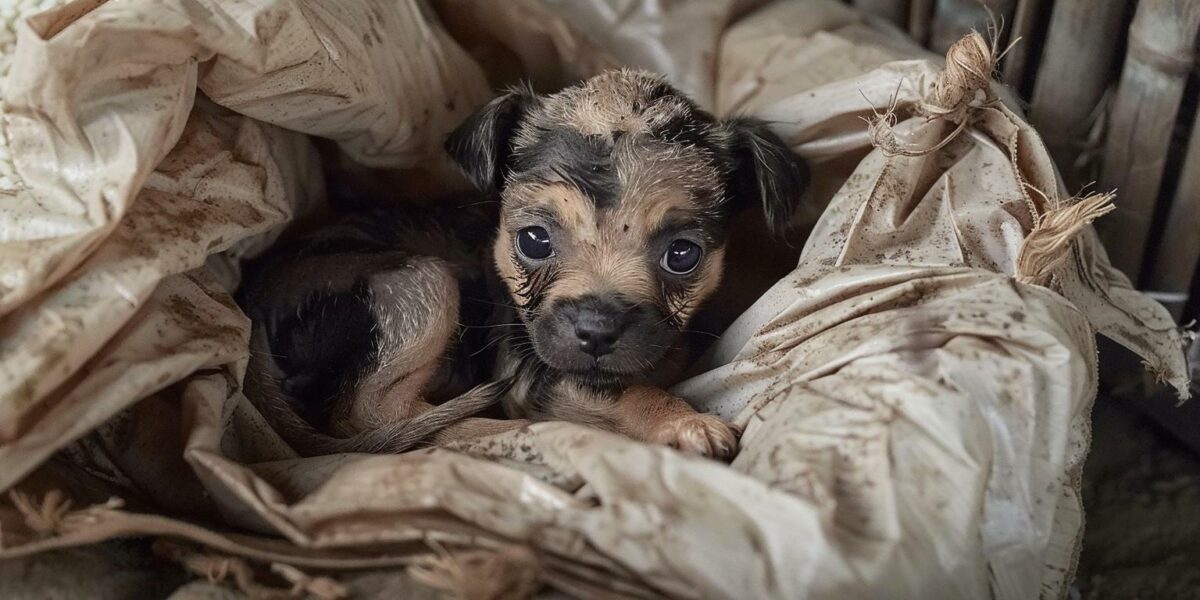 From Tragic to Magic: The Astonishing Rescue of a Puppy from a Rice Bag