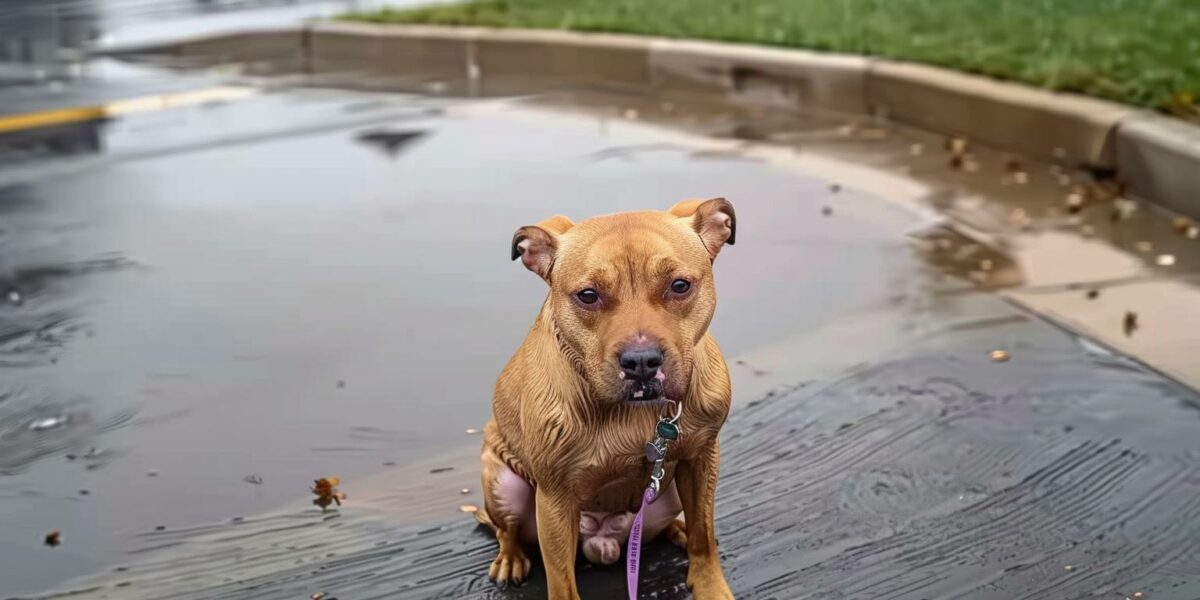 In the Nick of Time: The Rescue of a Pregnant Dog Left in the Pouring Rain