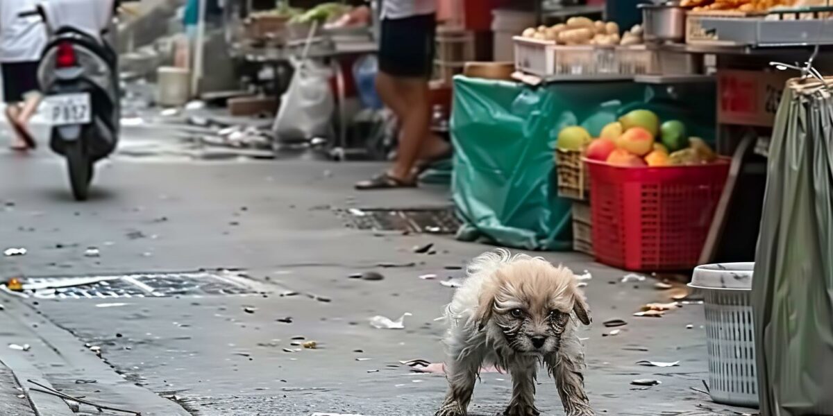 Injured Pup's Desperate Plea for Food Leads to an Unbelievable Transformation