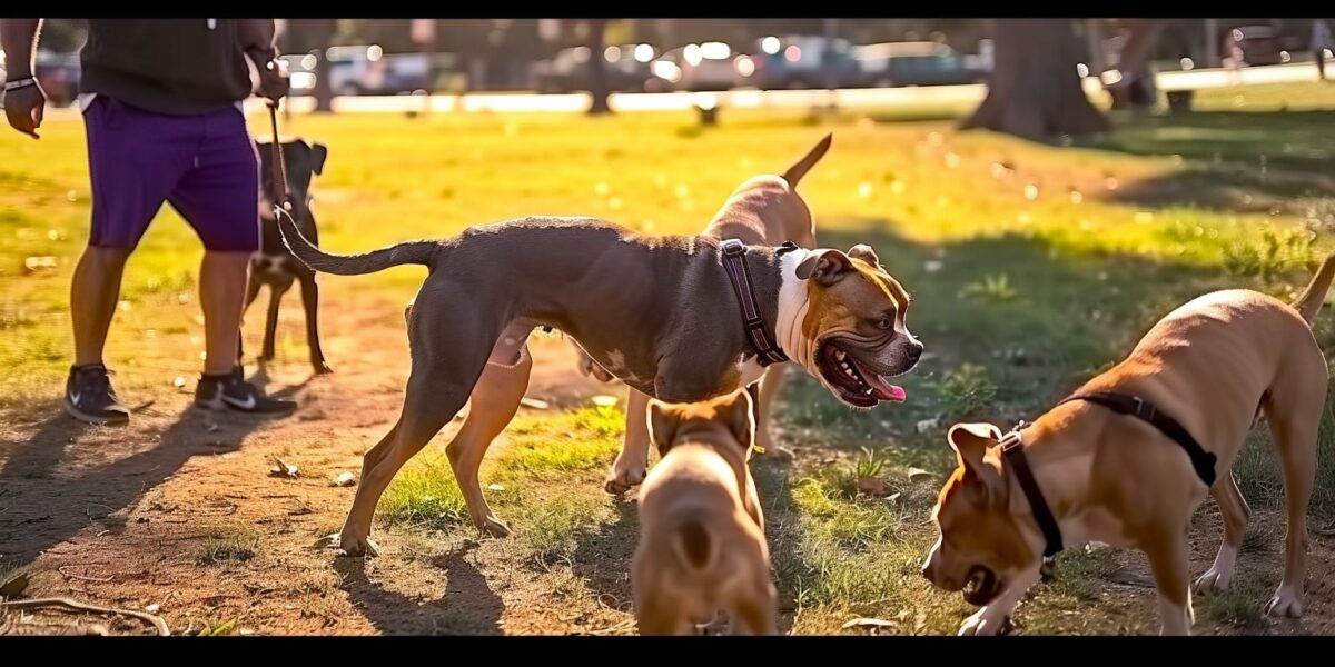 Lonely Pittie Finds Joy in Unique Bully Breed Gathering