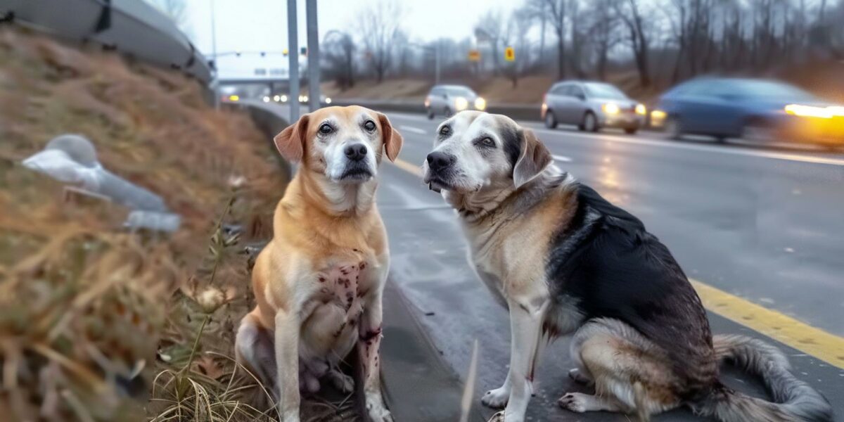 Loyalty Beyond Loss: The Unbreakable Bond of Two Abandoned Dogs