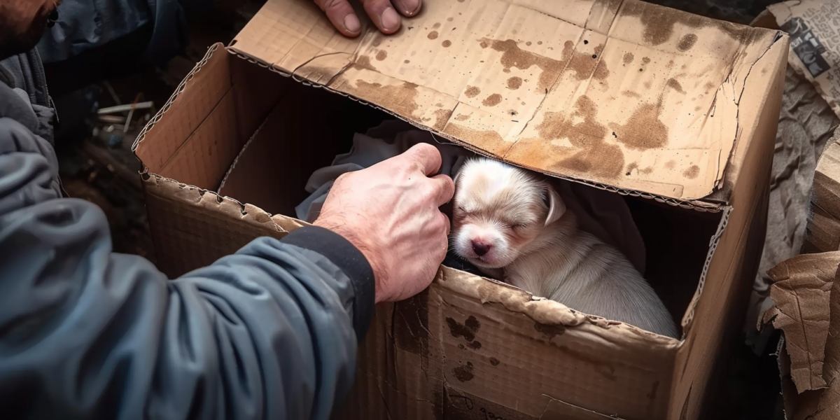 Man Discovers Unexpected Surprise in Discarded Box, Unveils a Heart-Tugging Tale