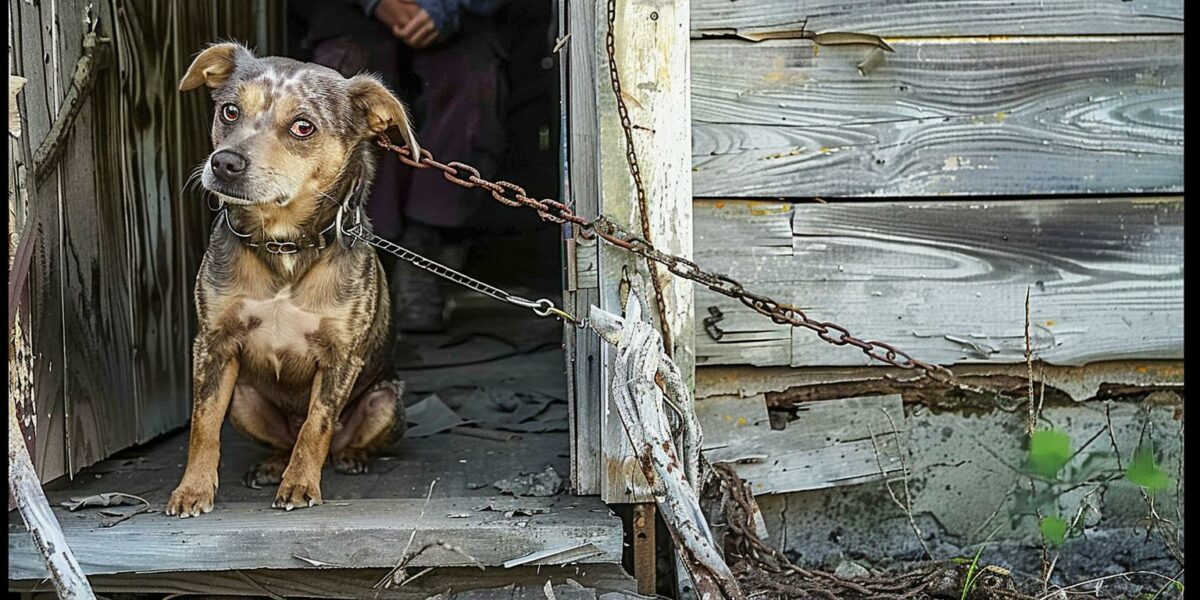 Man Stumbles Upon Heart-Tugging Scene: A Lonely Dog Tied Up Next Door!