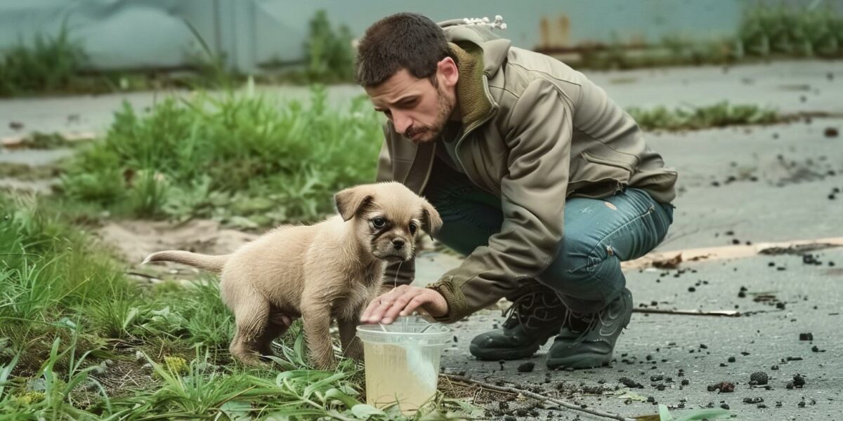 Man’s Unexpected Encounter with Stray Puppy Sparks Unbelievable Transformation