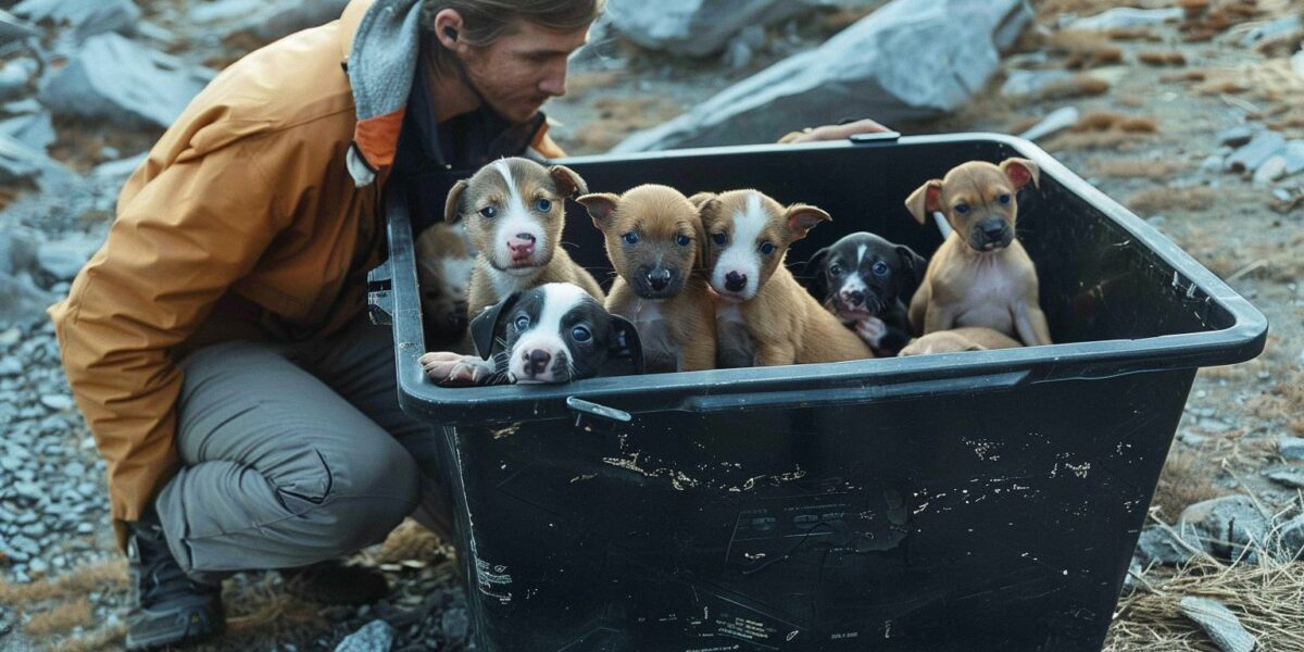 Miraculous Rescue: Hiker Discovers Abandoned Puppies in Remote Wilderness