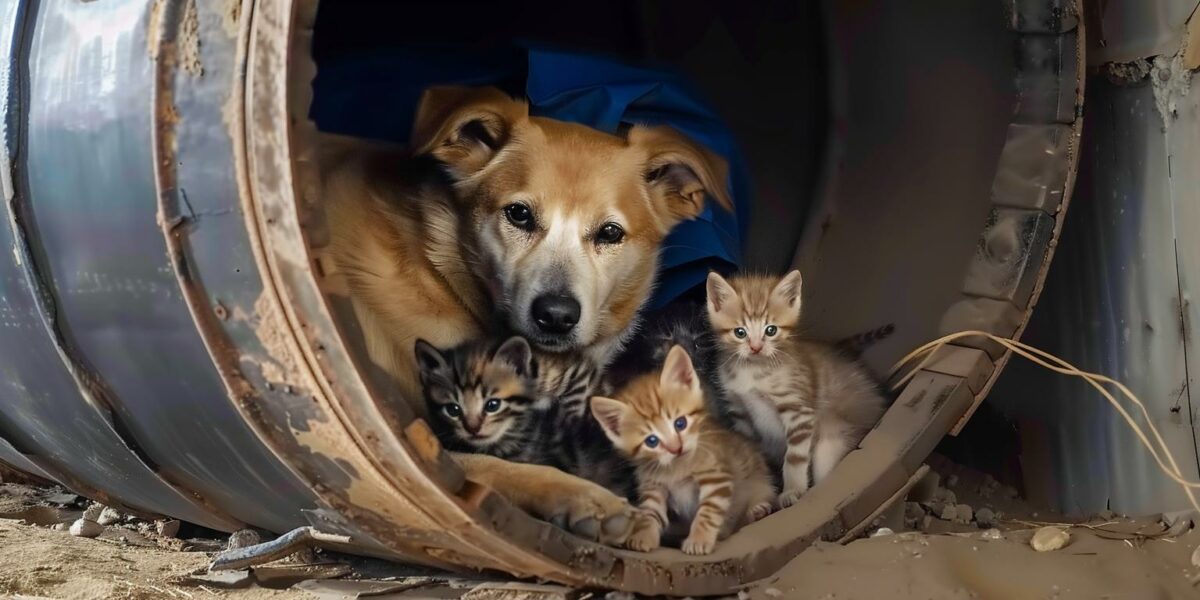 Mother Dog Defies Odds, Adopts Kitten in Heartwarming Twist