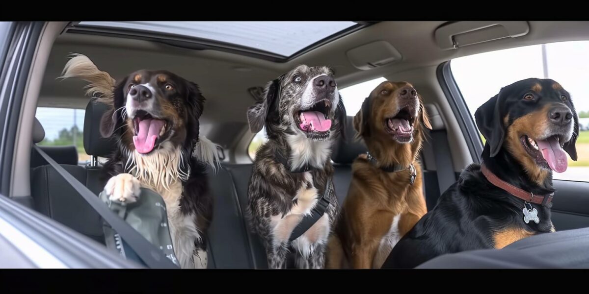 Prepare to Smile: 4 Giant Dogs Lose Their Minds Heading to Their Favorite Spot