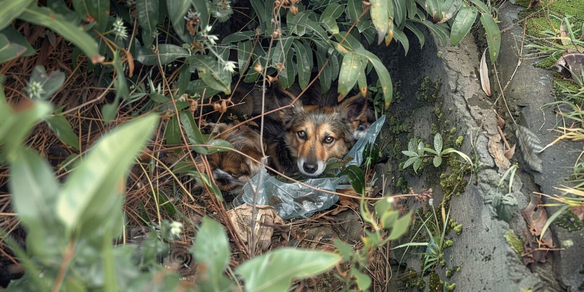 Rescue Mission: Frightened Mother Dog and Her Pups Find Hope and Love