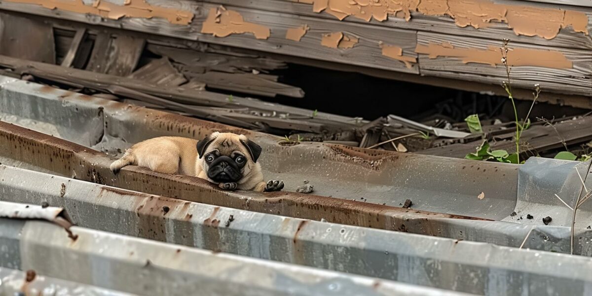 Rescue Mission: The Unbelievable Tale of a Pug Puppy on a Roof