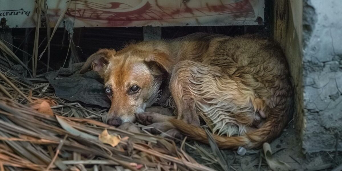 Rescuers Rally to Save Starving Dog Found Clinging to Life Under Billboard