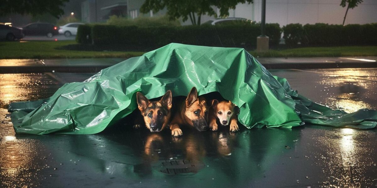 Shelter Staff Unearths Unbelievable Discovery Under a Green Tarp After Storm