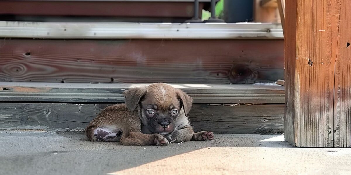 Stray Pup's Sleepy Porch Surprise: A Life-Changing Discovery