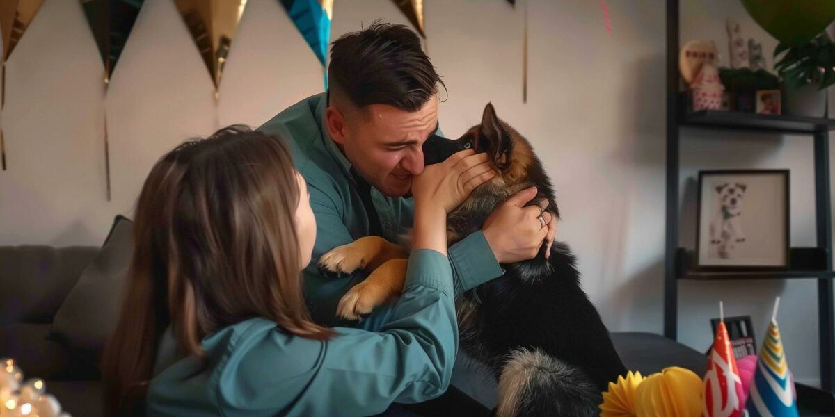 Tears of Joy: Man Overwhelmed by Dream Puppy Surprise on His Birthday