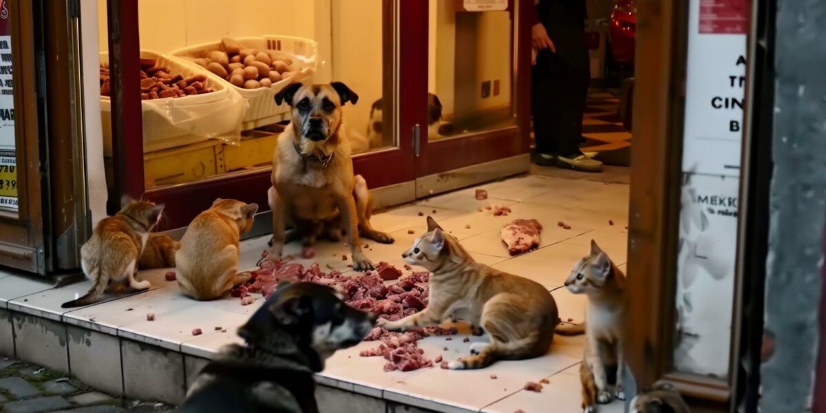 The Butcher's Compassion: Strays Find Refuge and Food at This Shop