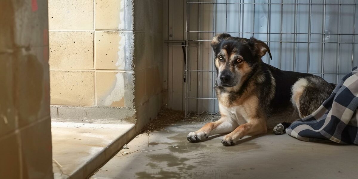 The Heartbreaking Tale of a Shelter Dog's Silent Vigil