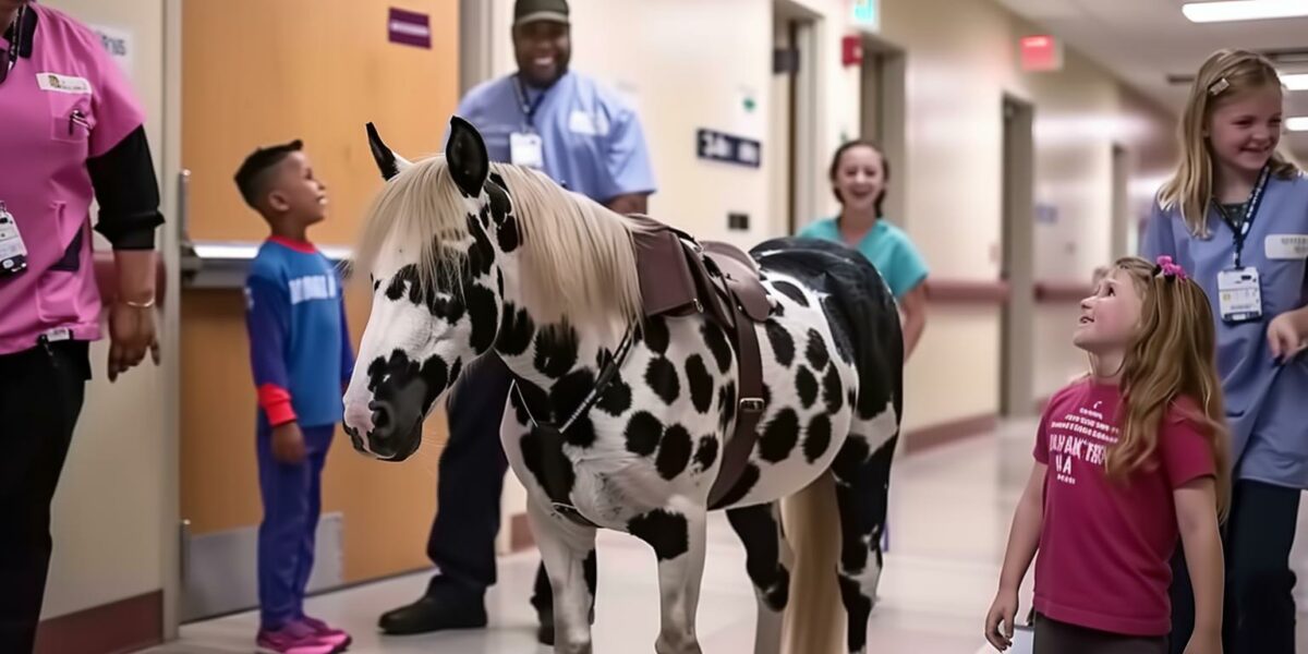 Tiny Horse Brings Big Smiles: Meet Poppy, the Hospital's New Therapy Star