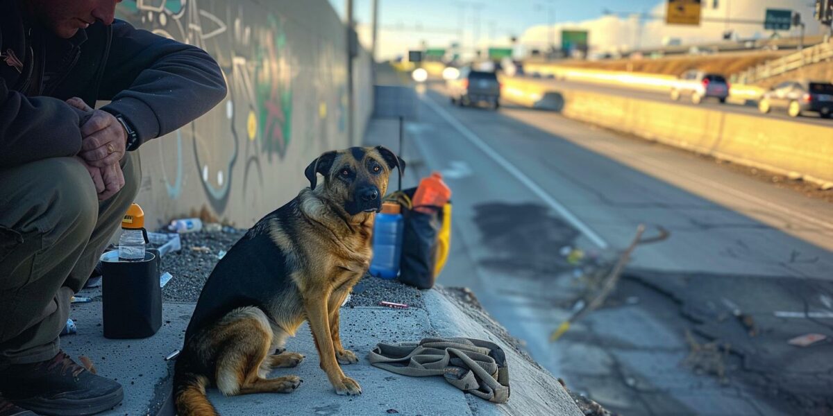 Tragic Discovery Turns Hopeful: The Journey of a Dog Abandoned by the Freeway