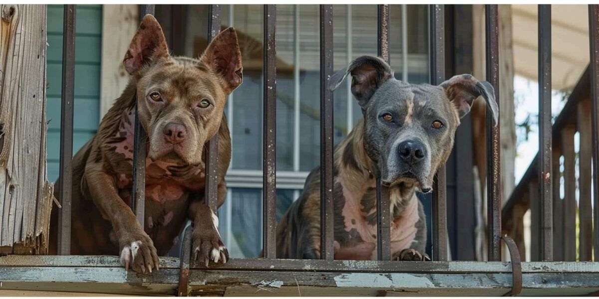 Two Abandoned Dogs on a Porch: A Tale of Hope and Survival