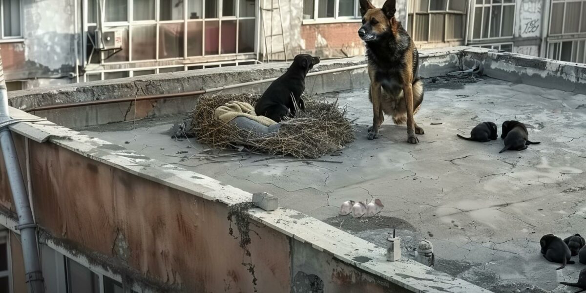 Unbelievable Discovery on the Roof: A Stray Dog’s Secret Revealed