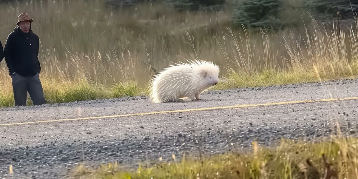 Unbelievable Encounter: Woman Discovers the True Nature of Mysterious White Figure on Roadside