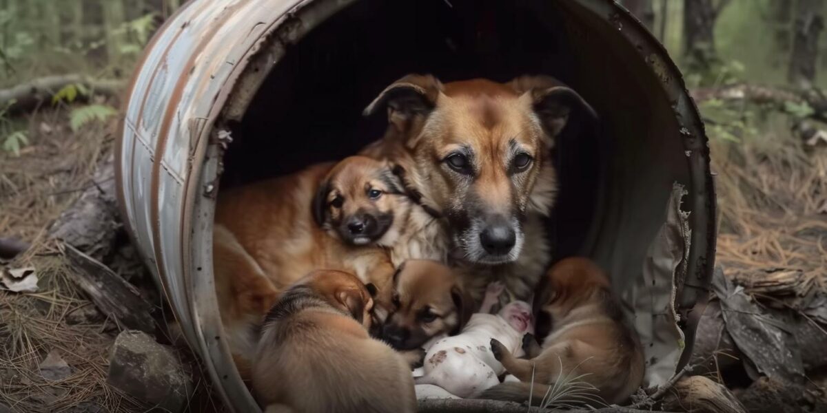 Unbelievable Rescue: Tears and Triumph in the Tale of a Mother Dog and Her Puppies