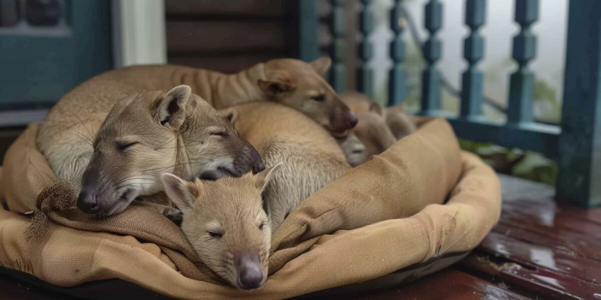 Unexpected Guests: Woman Finds Wild Surprise in Dog's Bed Post-Storm