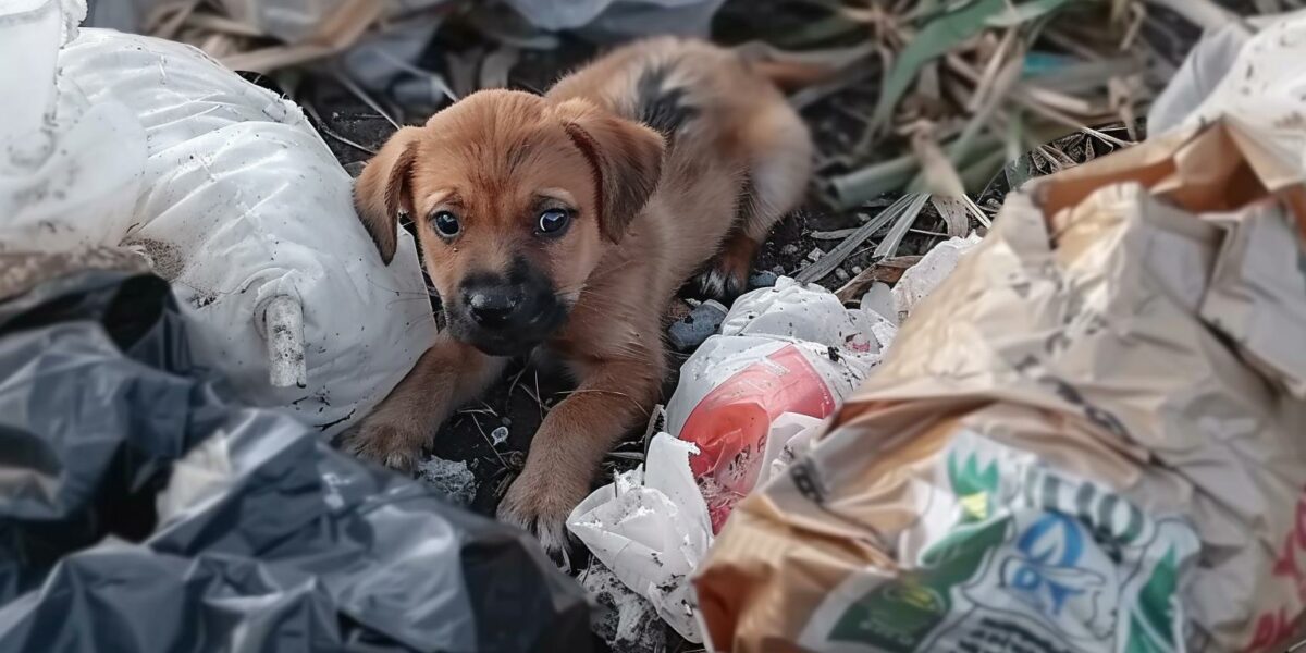 Abandoned Puppy Found Living in Plastic Bags Will Melt Your Heart